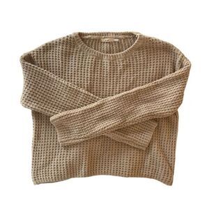 Fuzzy Waffle Knit Sweater